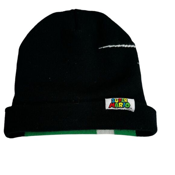 Super Mario Bros Knit Winter Beanie Cap One Size Nintendo Hat - Picture 3 of 6